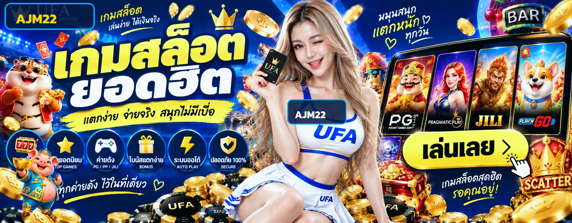 ภาพประกอบ ajm22 สล็อต คู่มือเลือกเกมให้เหมาะและเล่นอย่างมีแผน